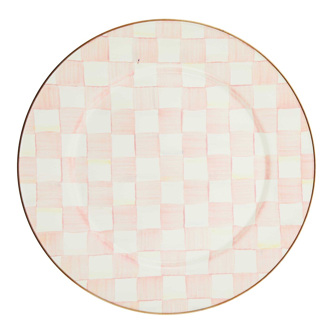 Mackenzie-Childs Rosy Check Serving Platter
