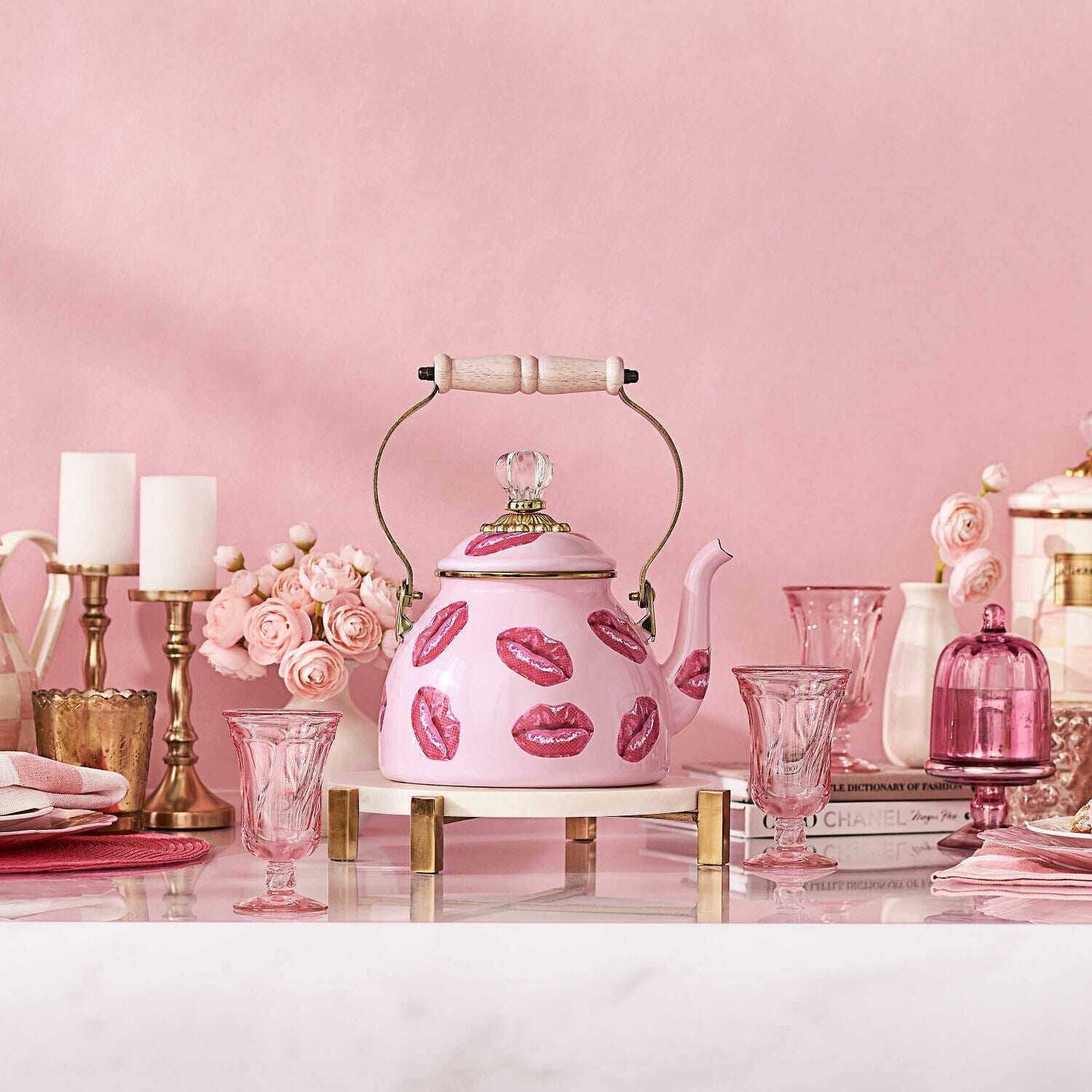 Kiss Me 2 Quart Tea Kettle - 2024 Limited Edition