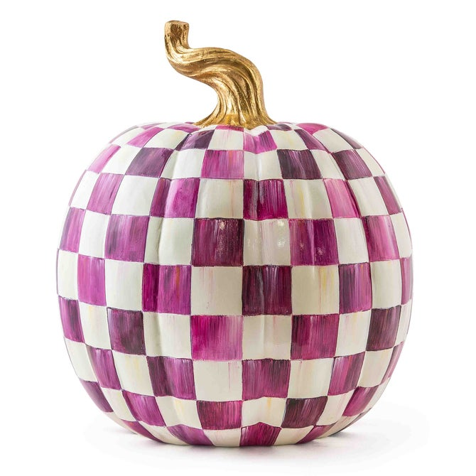 🎉Limited Time Promotion💝Buy 2 Get 2 FREE✨MacKenzie- Childs Medium Stripe and Large Check Pumpkins