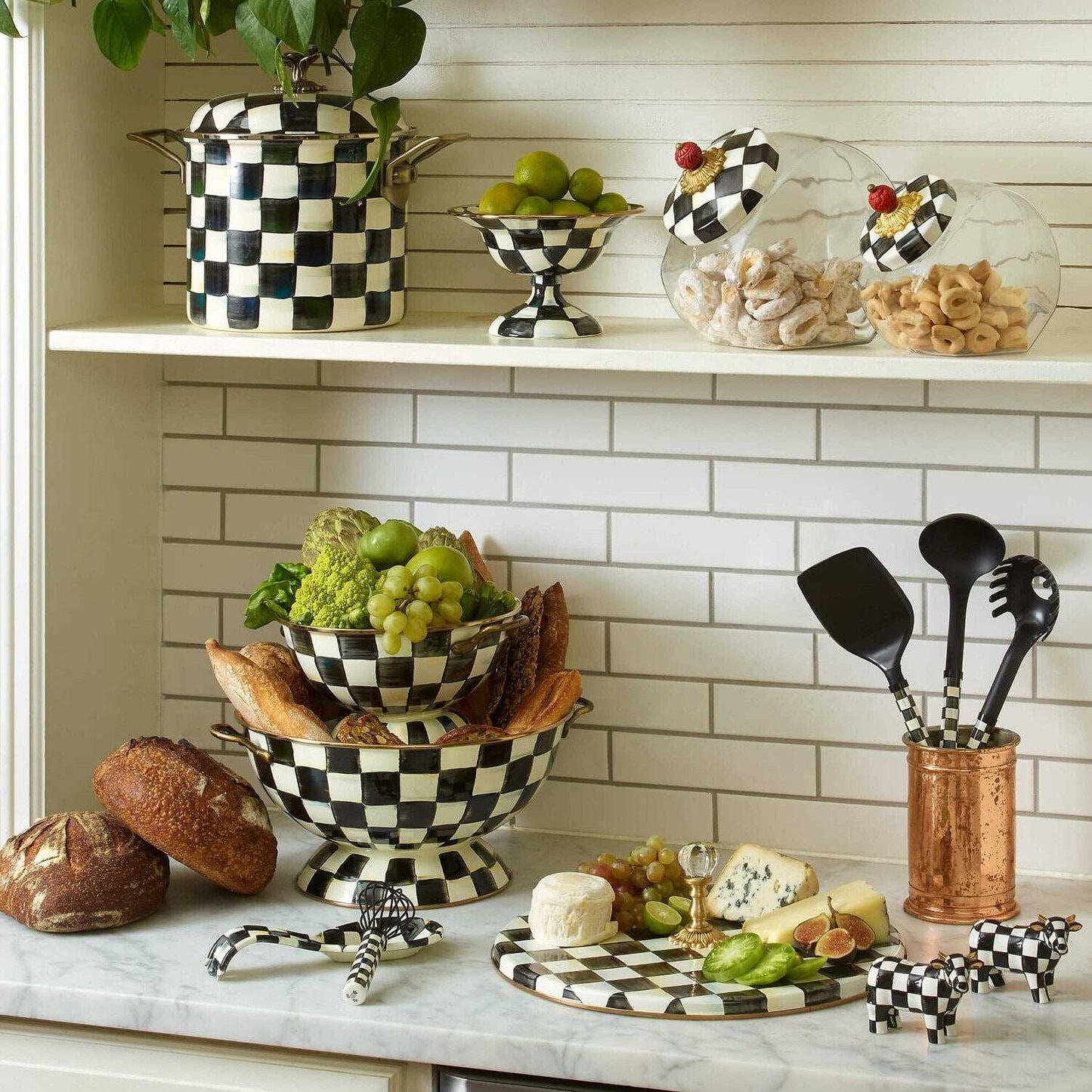 Courtly Check Everything Bowl Large by Mackenzie Childs