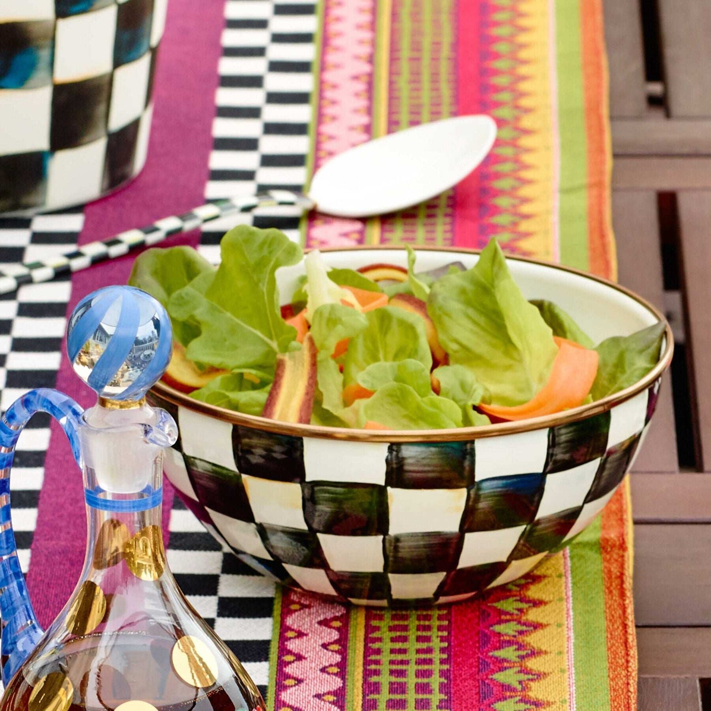 Courtly Check Small Everyday Bowl by MacKenzie-Childs