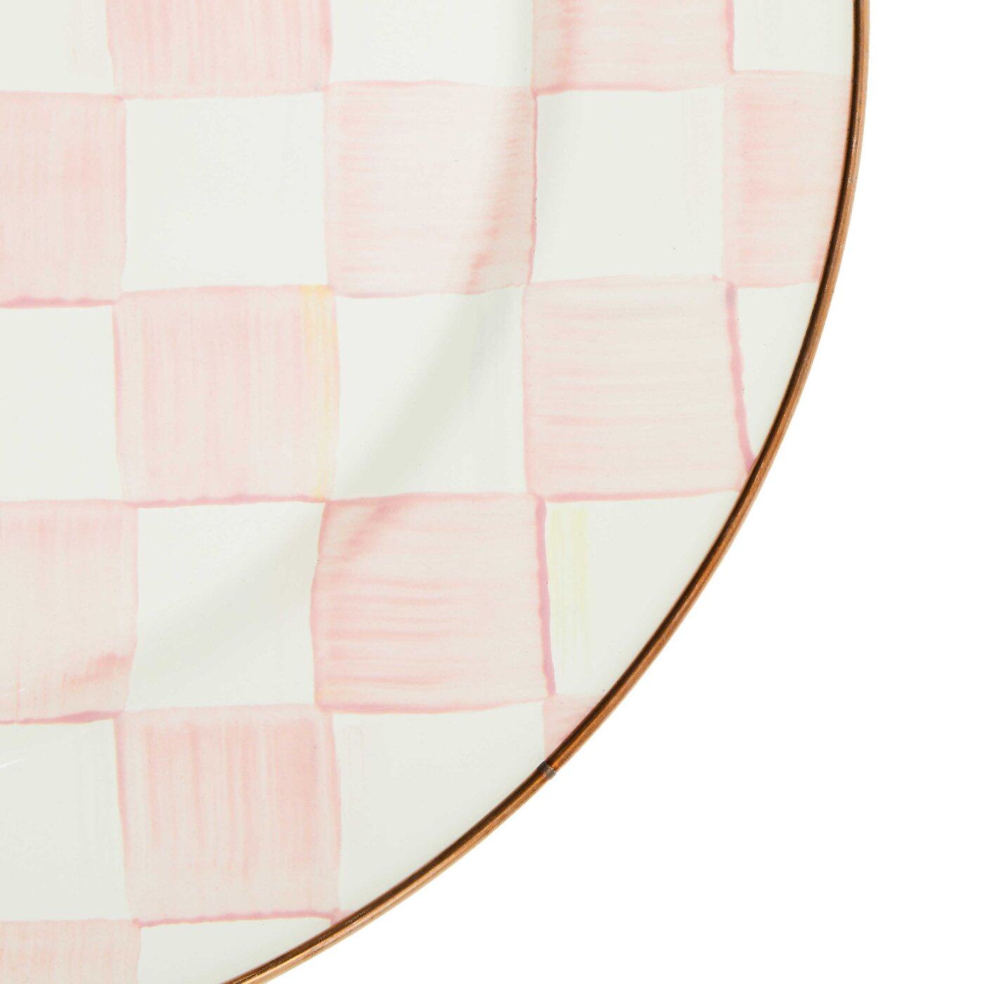 Mackenzie-Childs Rosy Check Serving Platter