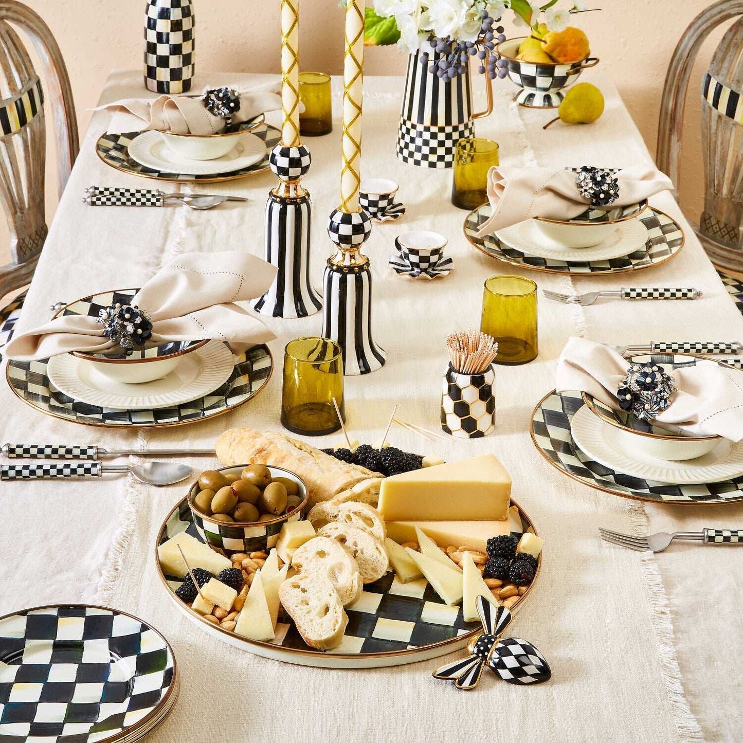 MacKenzie-Childs Courtly Check Charger/Plate