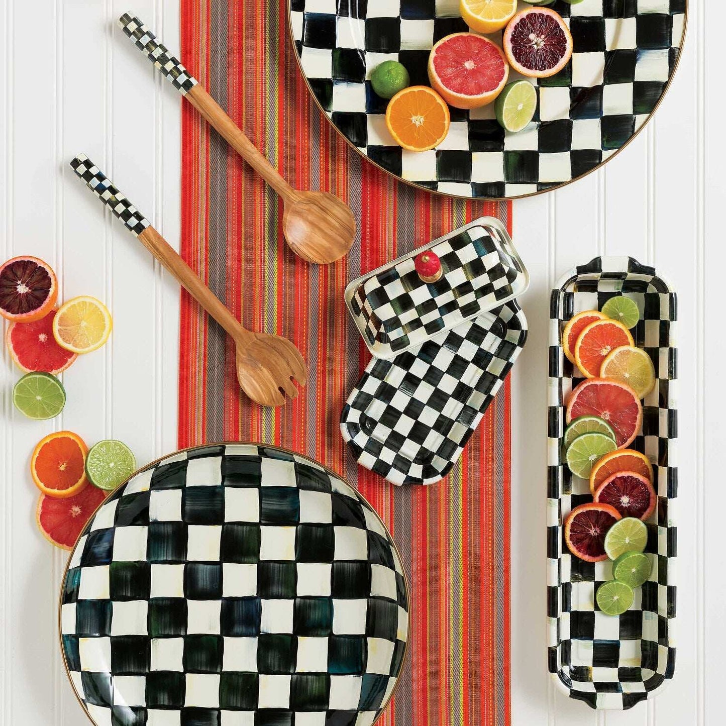 Mackenzie-Childs Courtly Check Serving Platter