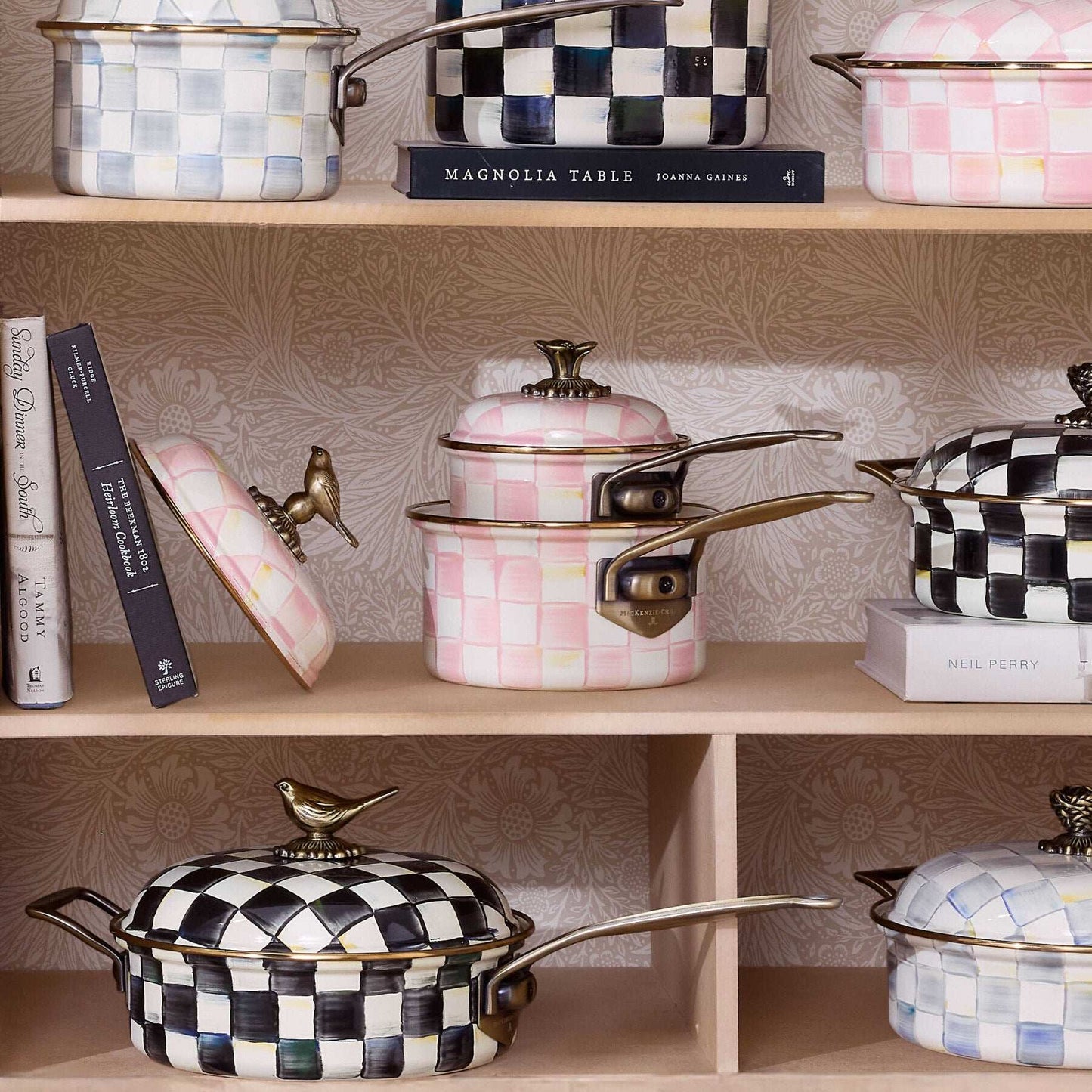 Rosy Check Cookware 3 Qt. Casserole