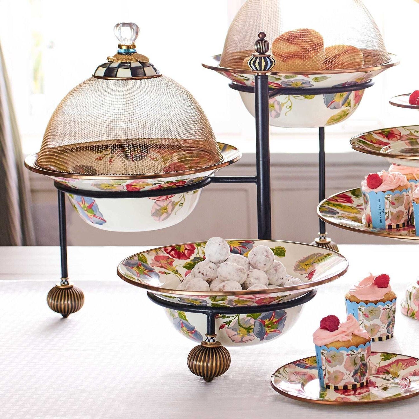 MacKenzie-Childs Serving Stand Large