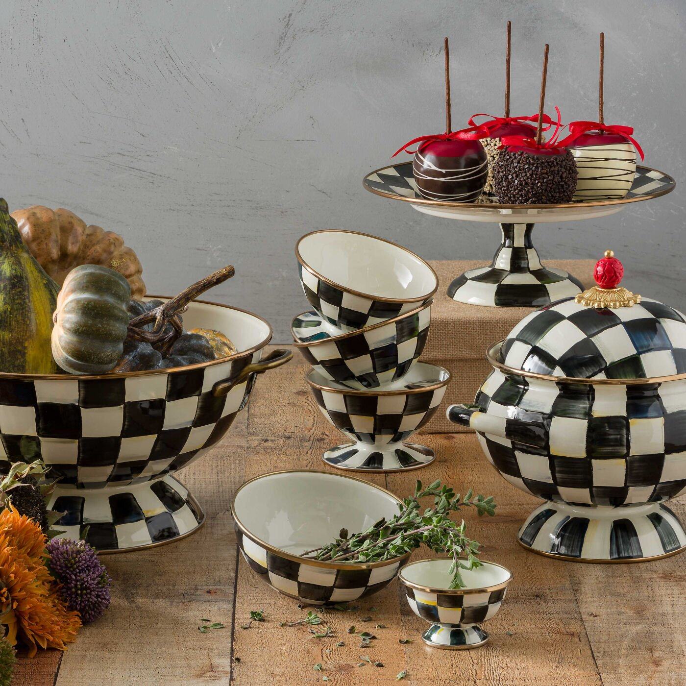MacKenzie-Childs Courtly Check Little Sugar Bowl