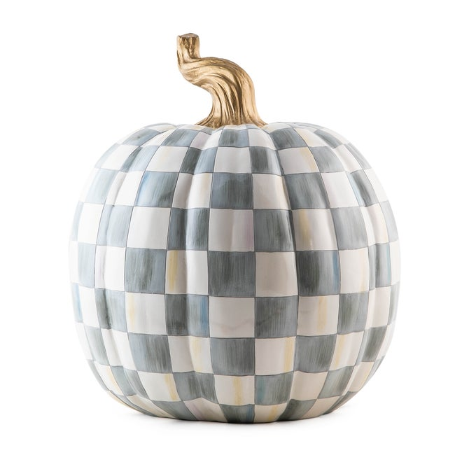 🎉Limited Time Promotion💝Buy 2 Get 2 FREE✨MacKenzie- Childs Medium Stripe and Large Check Pumpkins