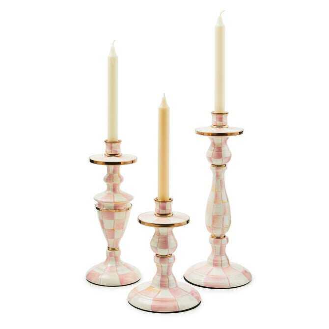 Enamel Dinner Candlestick Holder - Set of 4 pcs