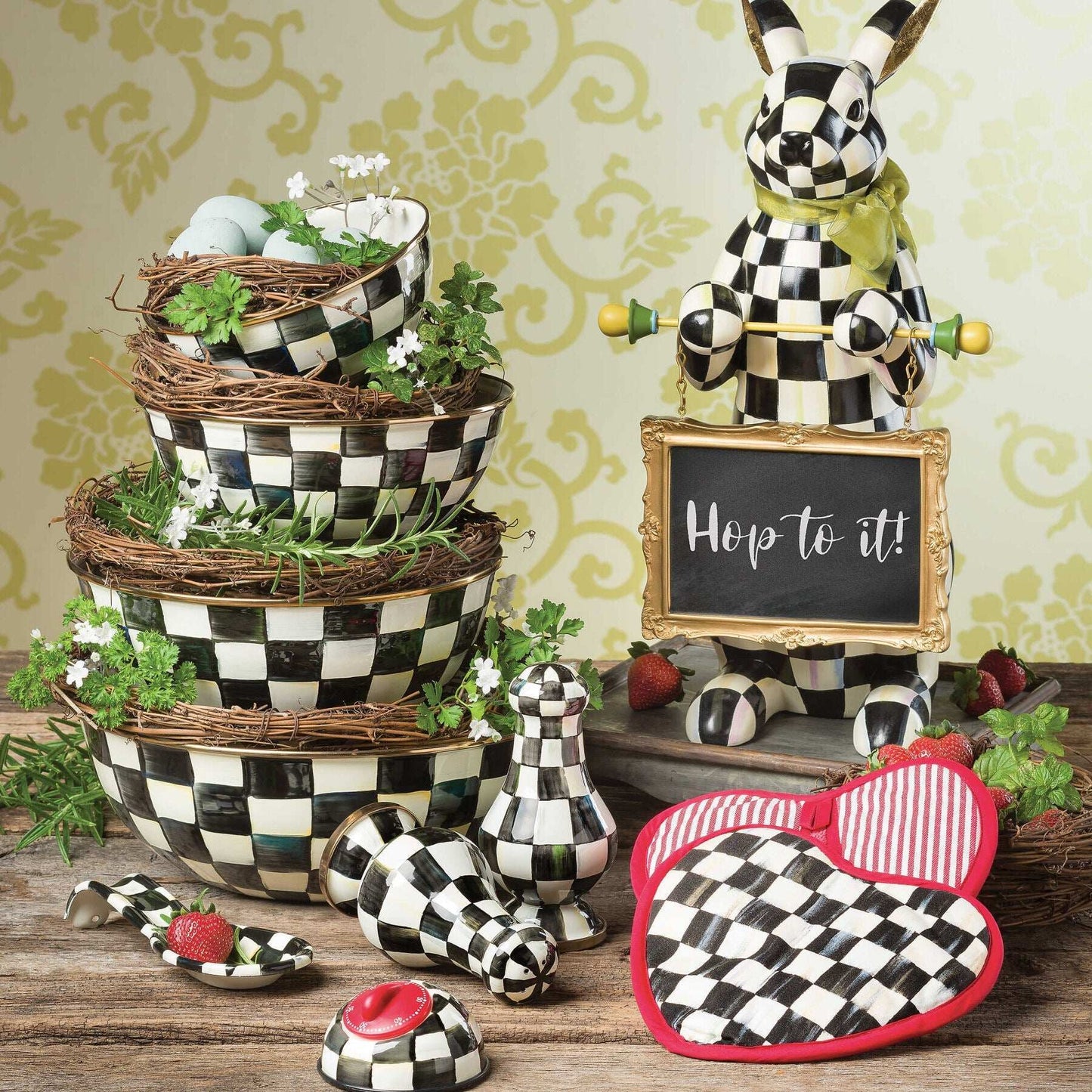 Courtly Check Small Everyday Bowl by MacKenzie-Childs