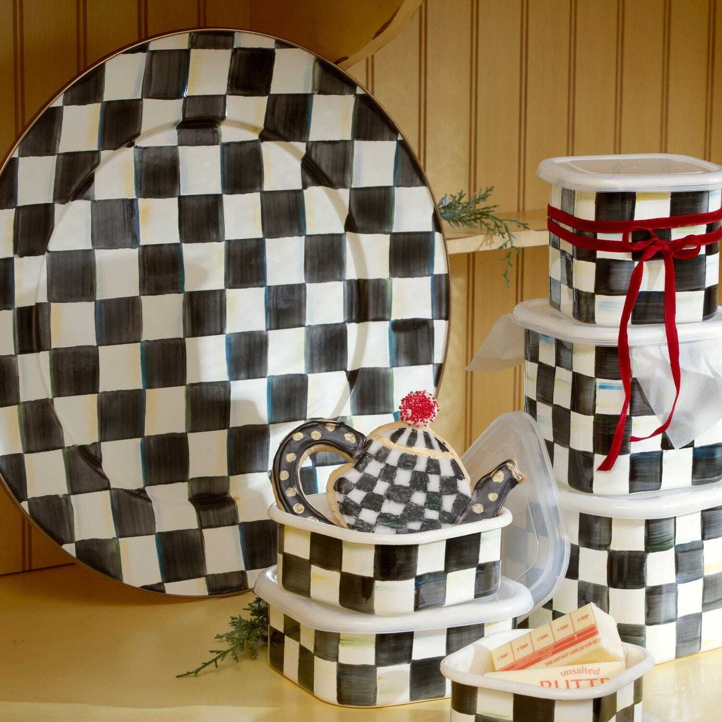 Mackenzie-Childs Courtly Check Serving Platter