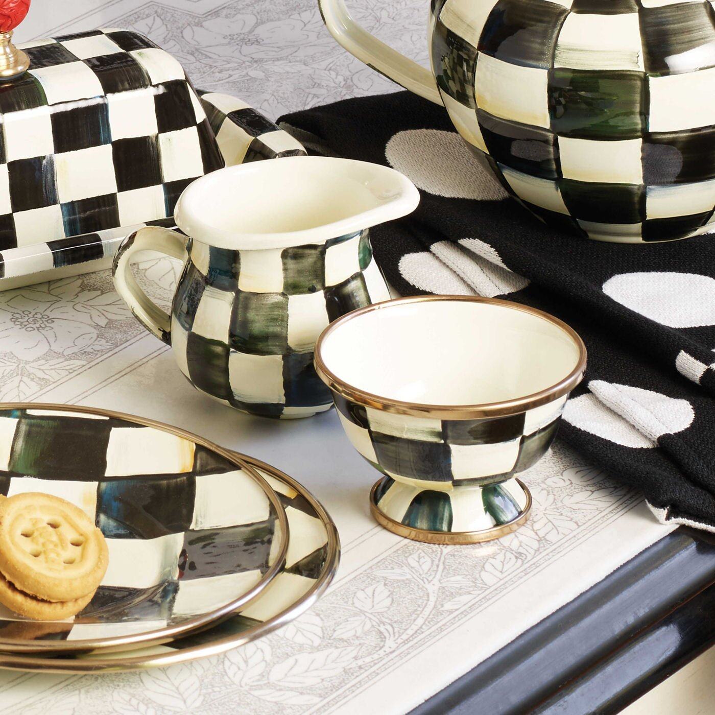 MacKenzie-Childs Courtly Check Little Creamer