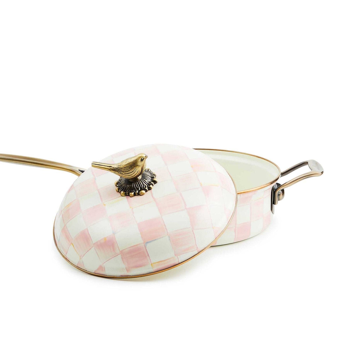 Mackenzie-Childs Rosy Check 3 Qt. Saute Pan