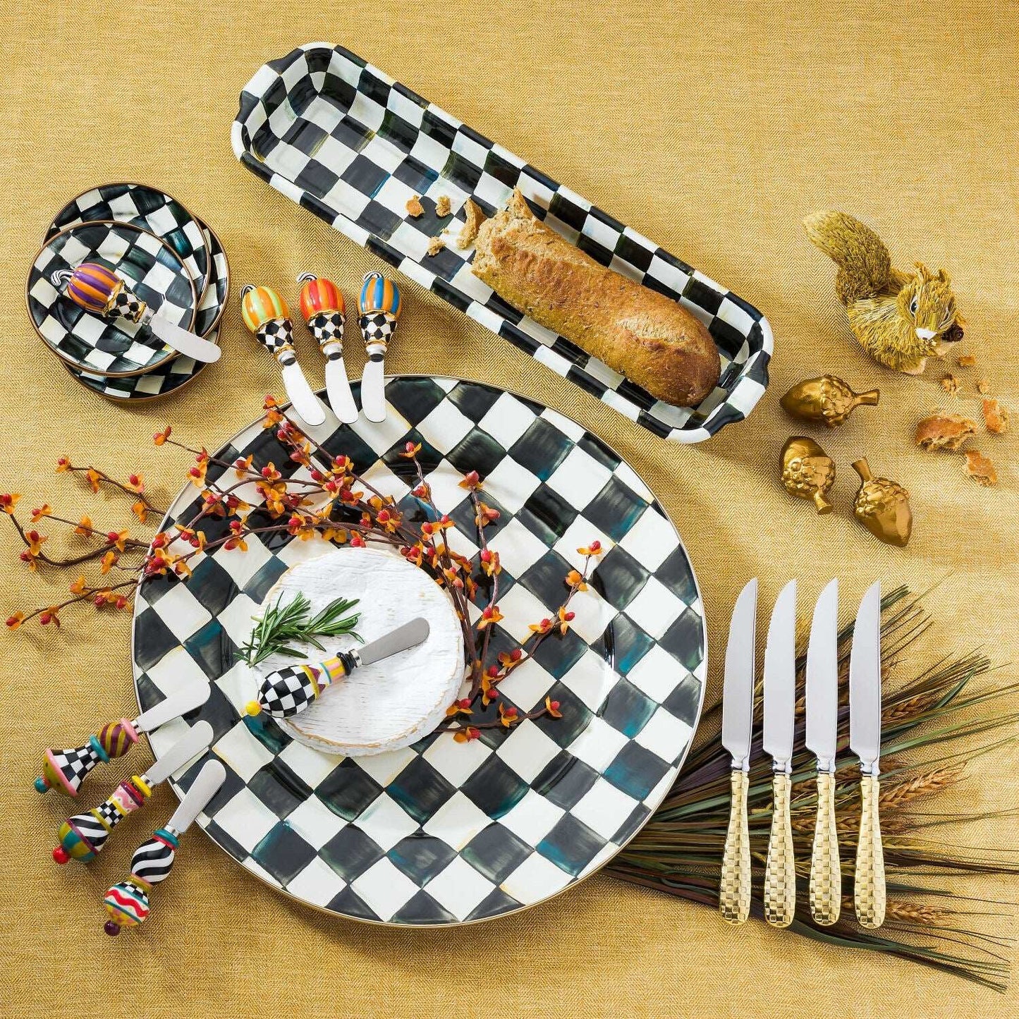 Mackenzie-Childs Courtly Check Serving Platter