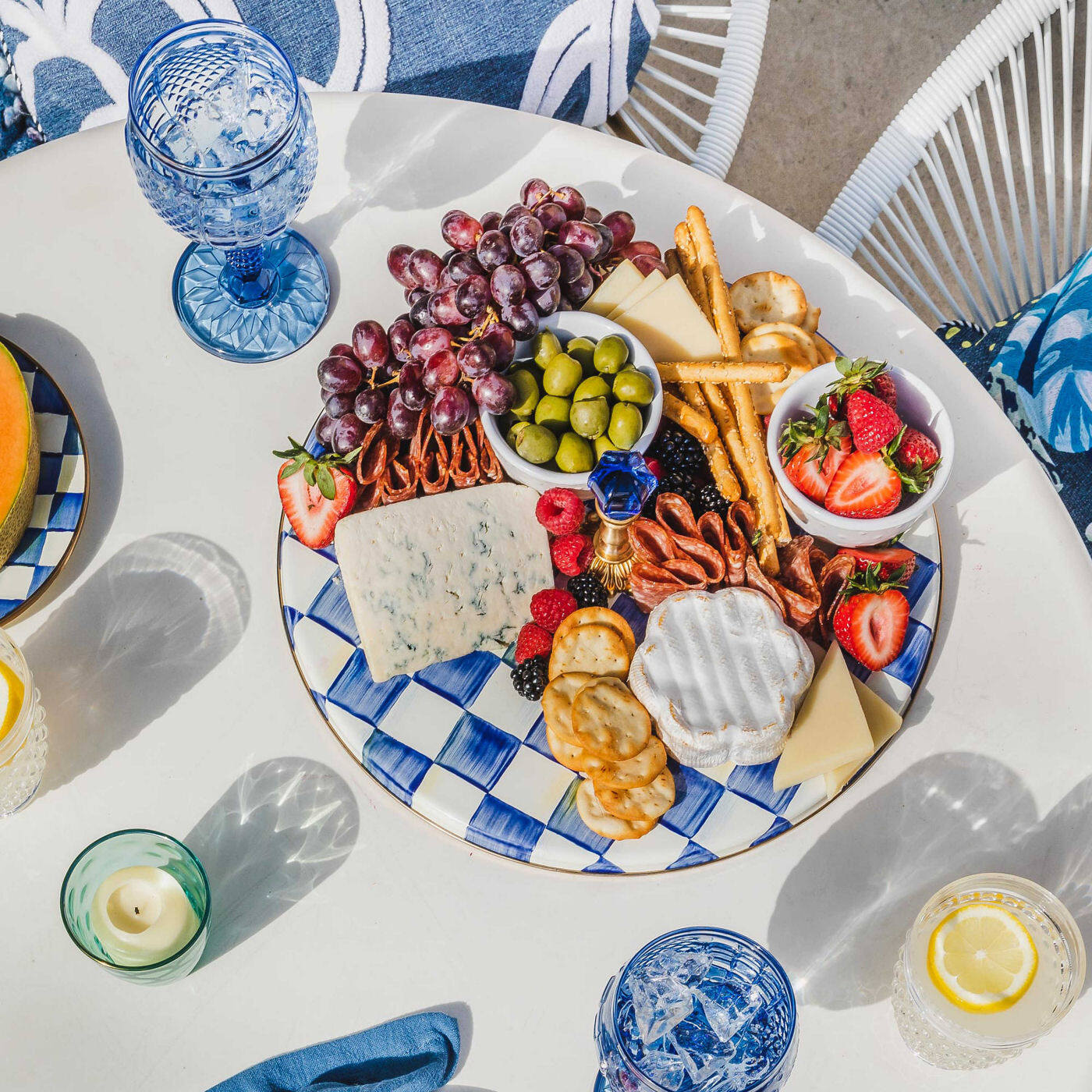 Royal Check Enamel Cheese Course