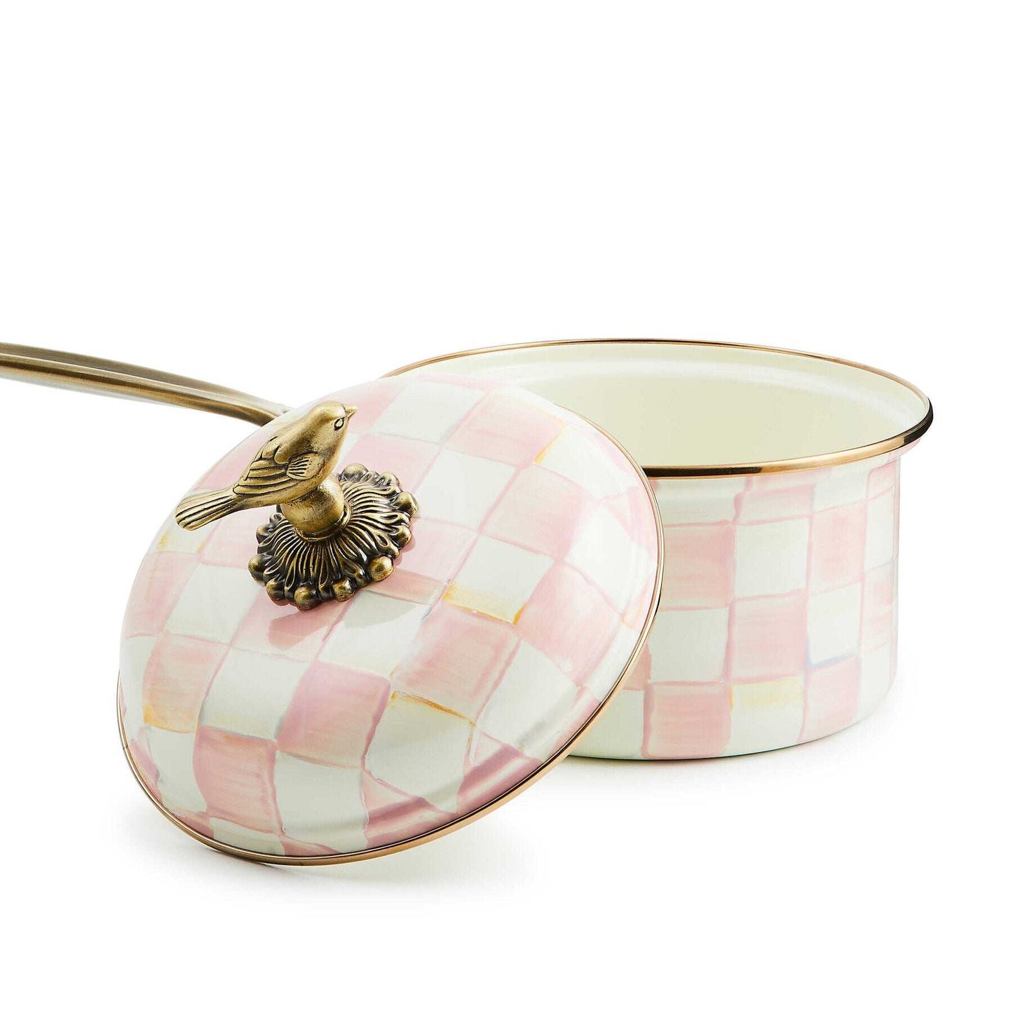 Rosy Check 2.5 Quart Saucepan