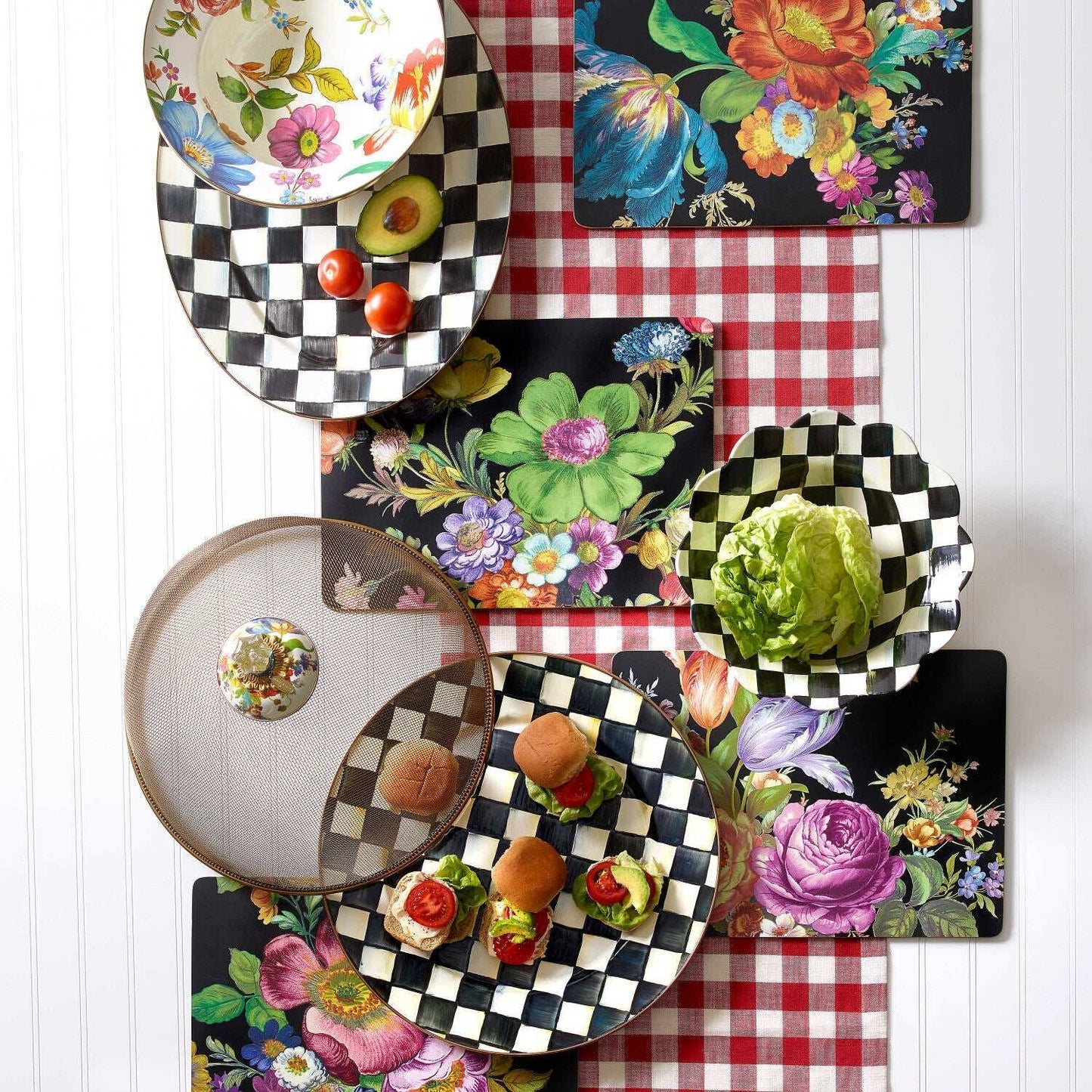 Mackenzie-Childs Courtly Check Serving Platter