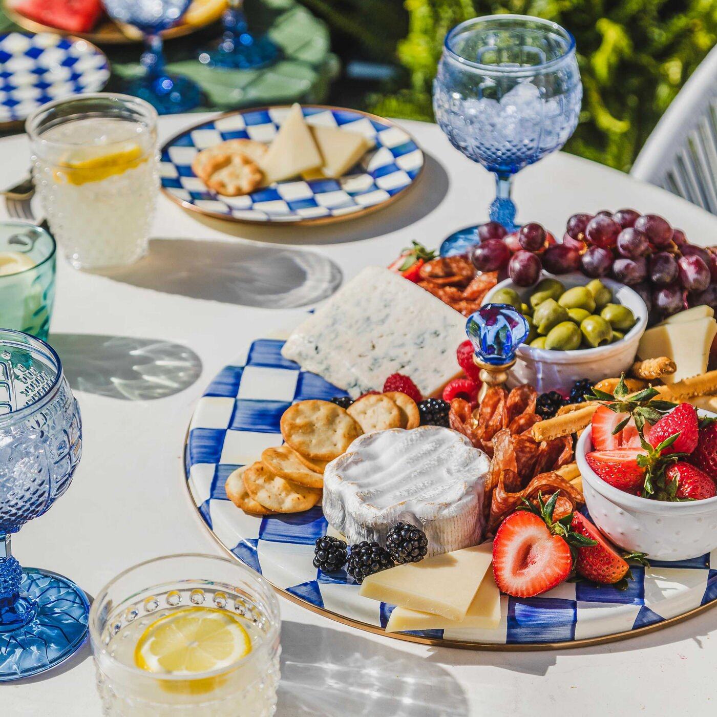 Royal Check Enamel Cheese Course