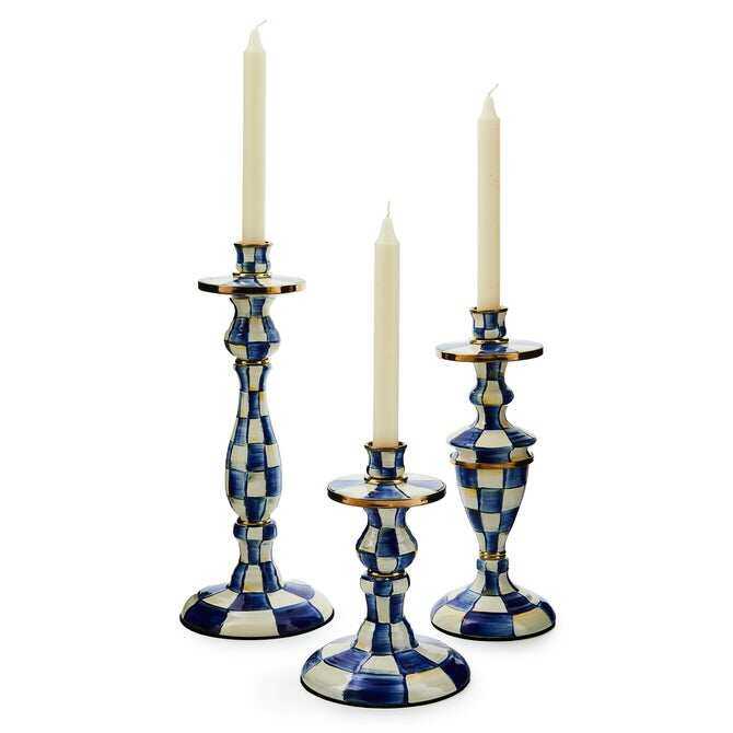 Enamel Dinner Candlestick Holder - Set of 4 pcs
