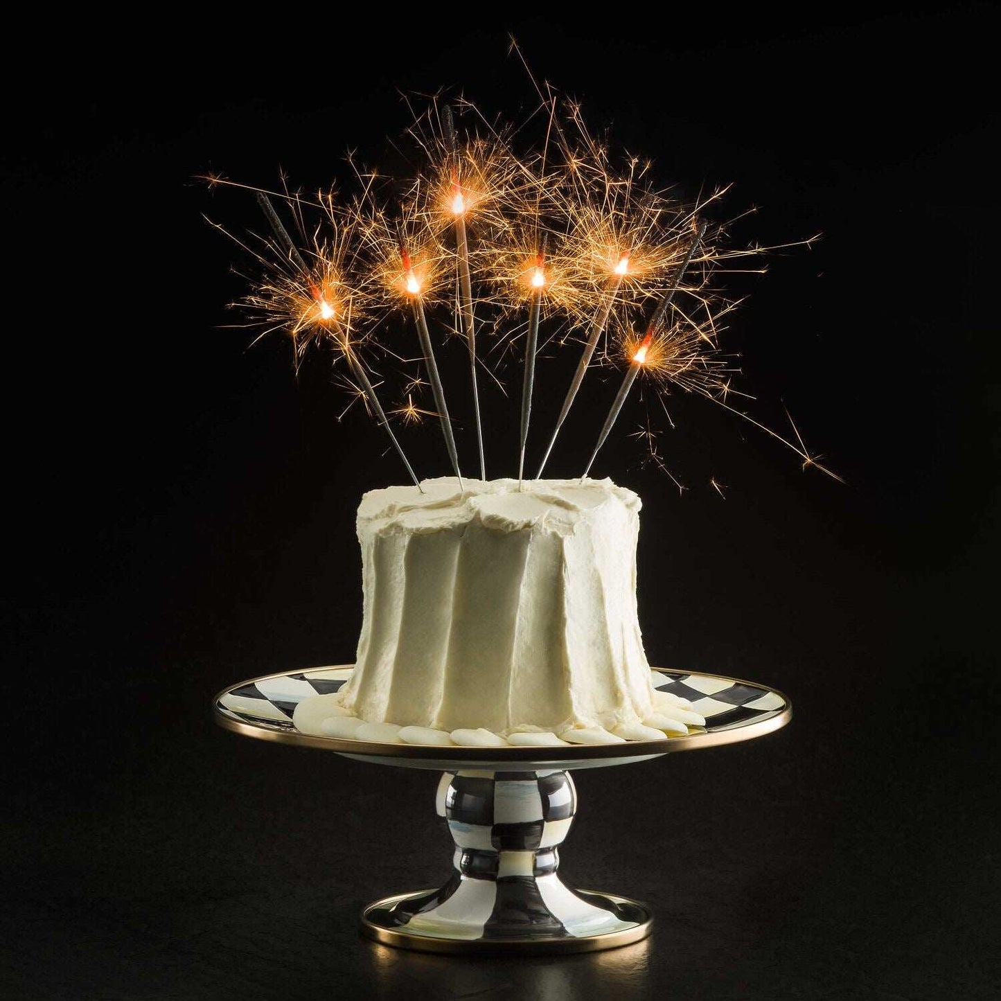 Courtly Check Mini Pedestal Platter by Mackenzie-Childs